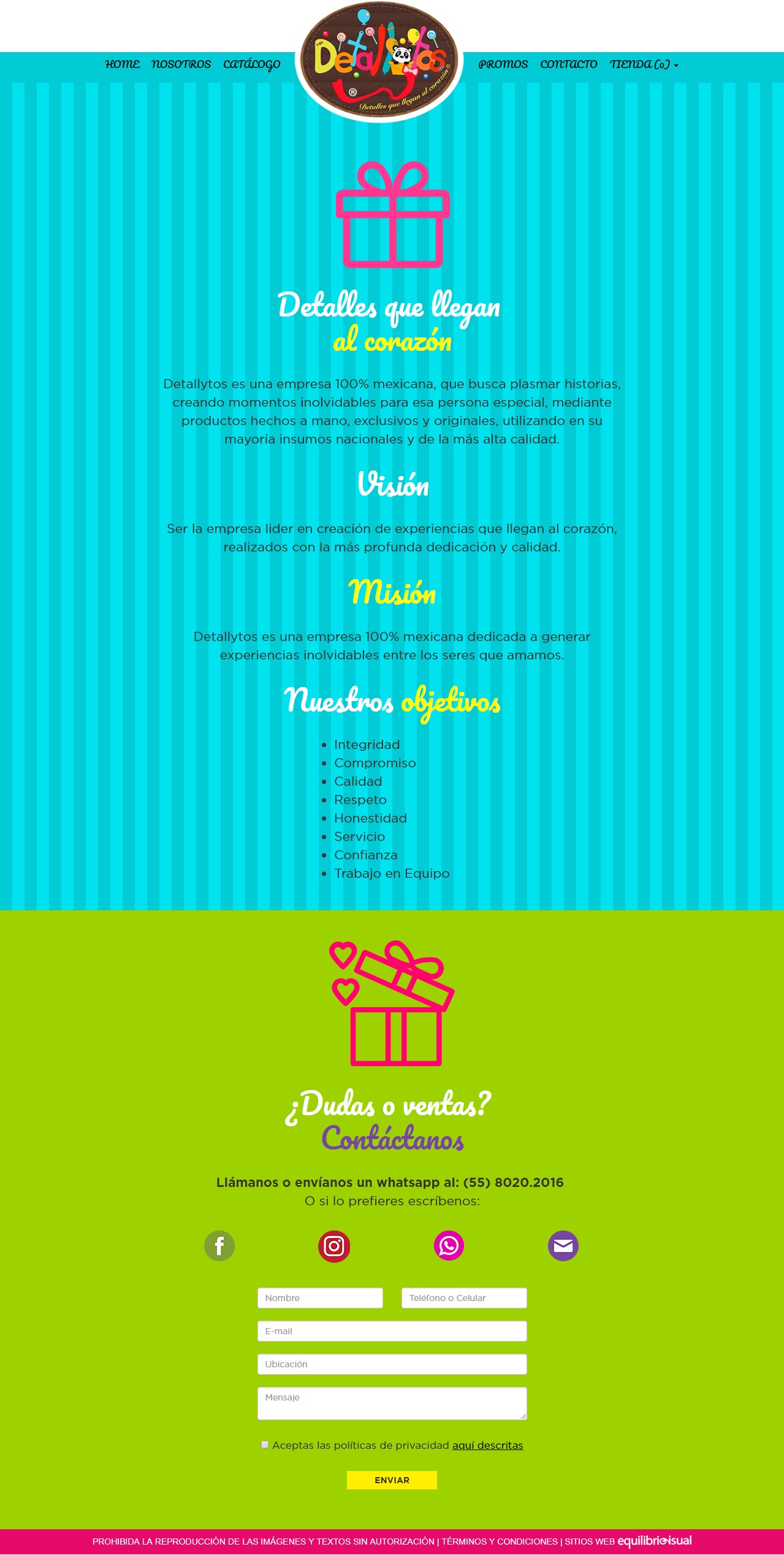 e-commerce equilibrio visual