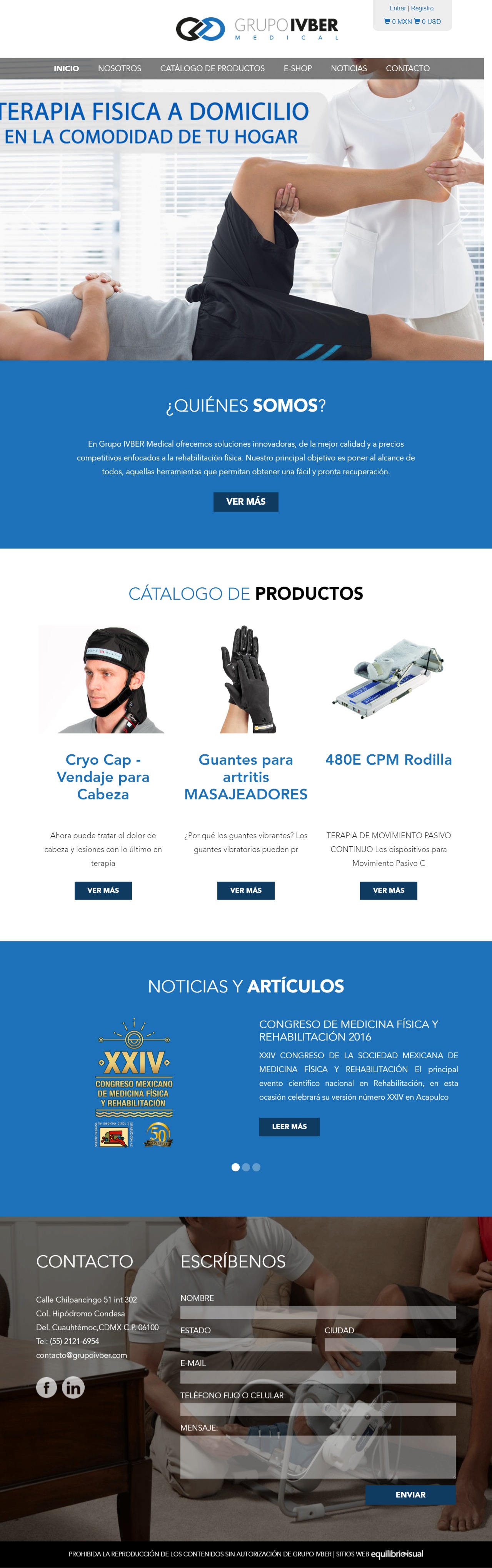 equilibrio visual diseño sitio web